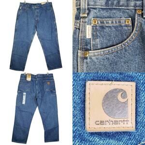 Carhartt Jeans Carpenter Men’s Size 42x30 Relaxed Fit Cargo Cotton New
